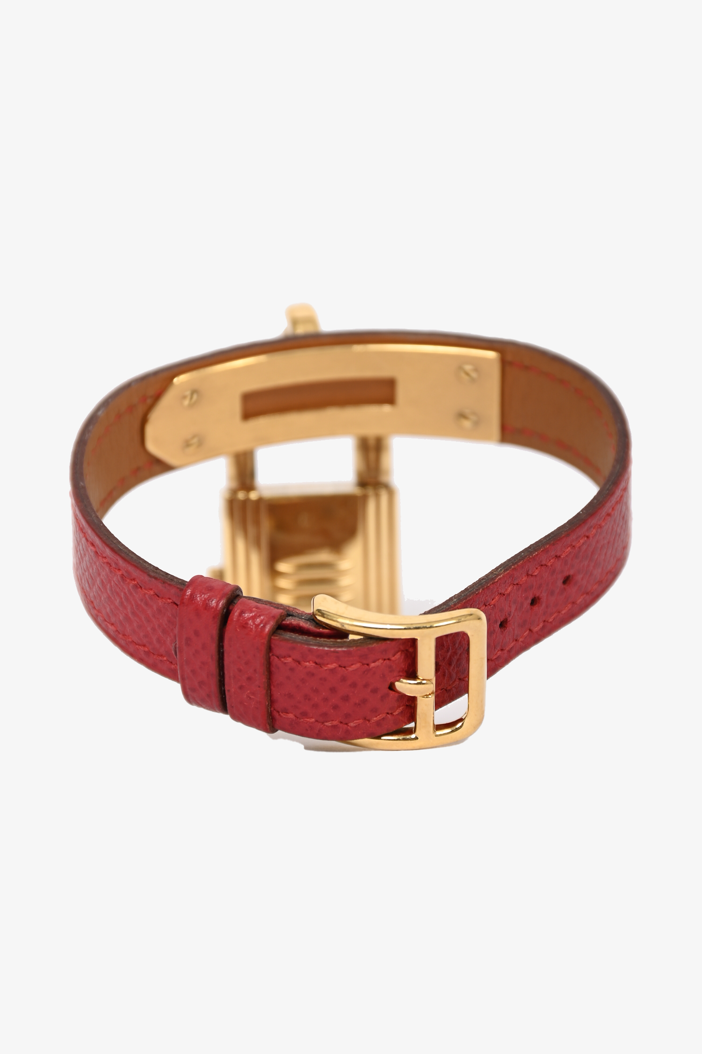 Hermes Red Leather Kelly Watch