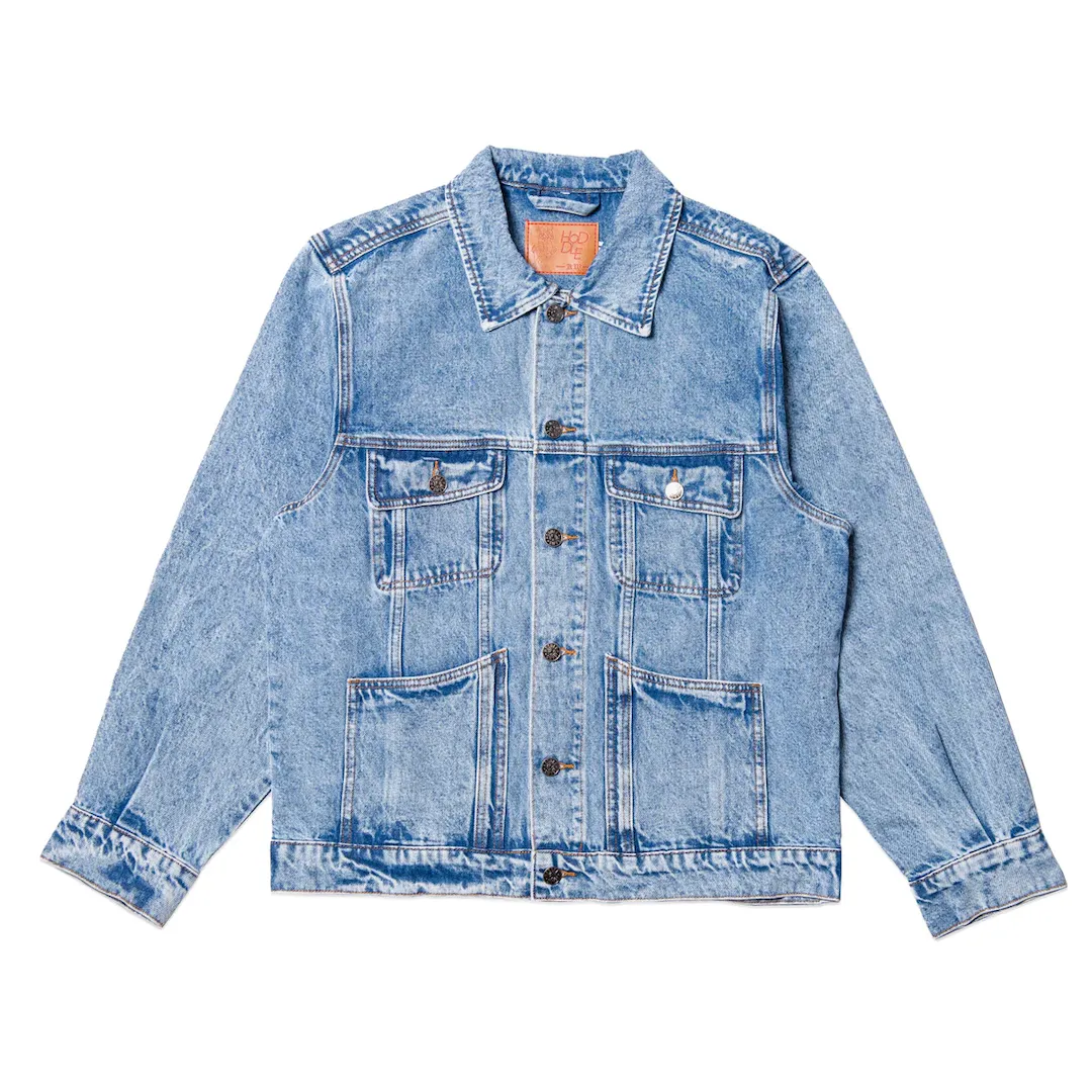 Hoddle Denim Trucker Jacket Light Blue