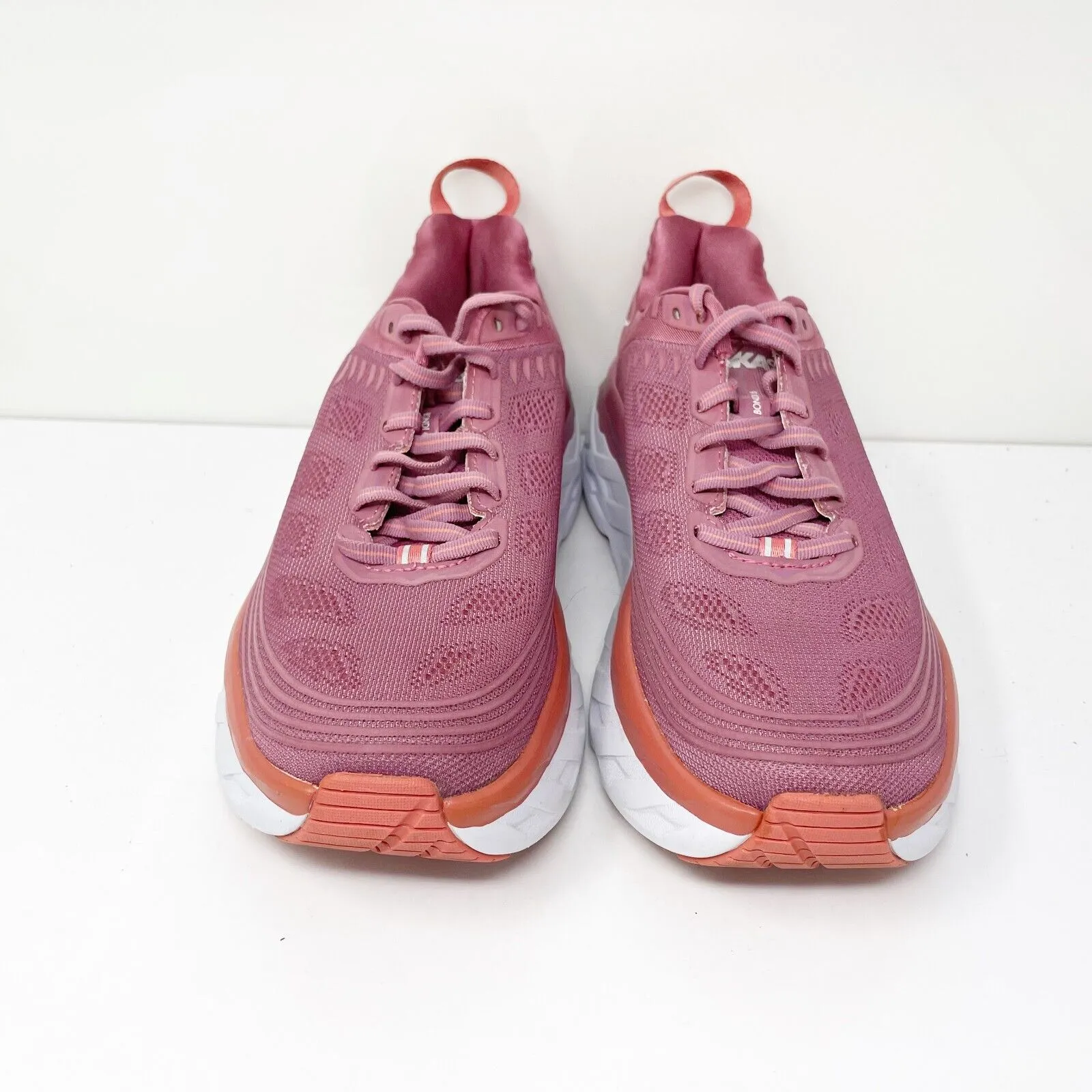 Hoka One One Womens Bondi 6 1019270 HRLN Purple Running Shoes Sneakers Size 8.5