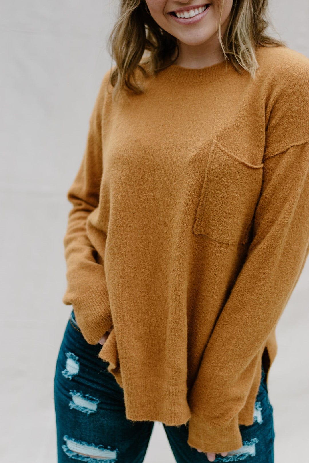 Honey Brown Frocket Sweater