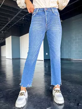 HR VINTAGE STRAIGHT JEANS - Dark Denim