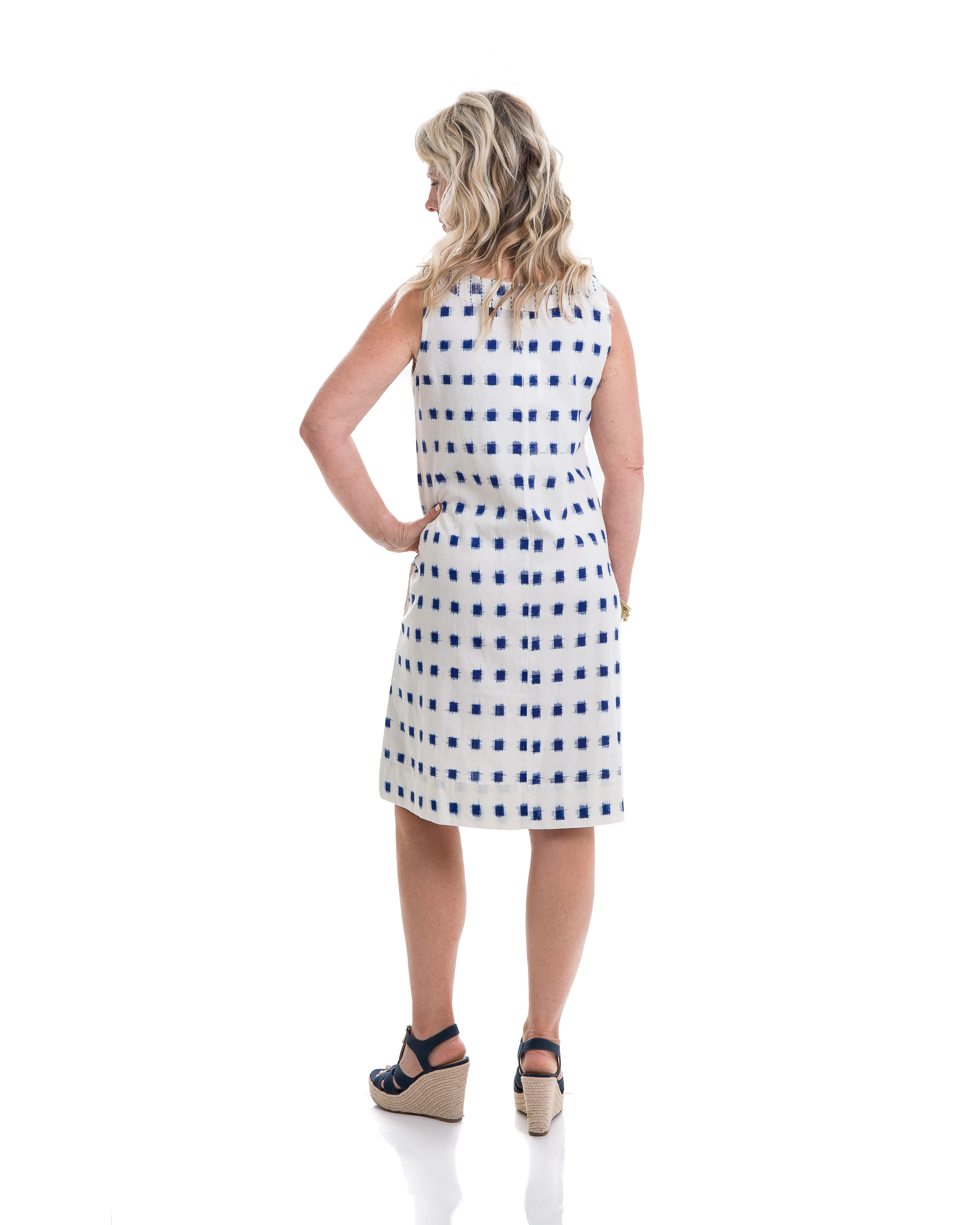 Ikat Sleeveless Dress