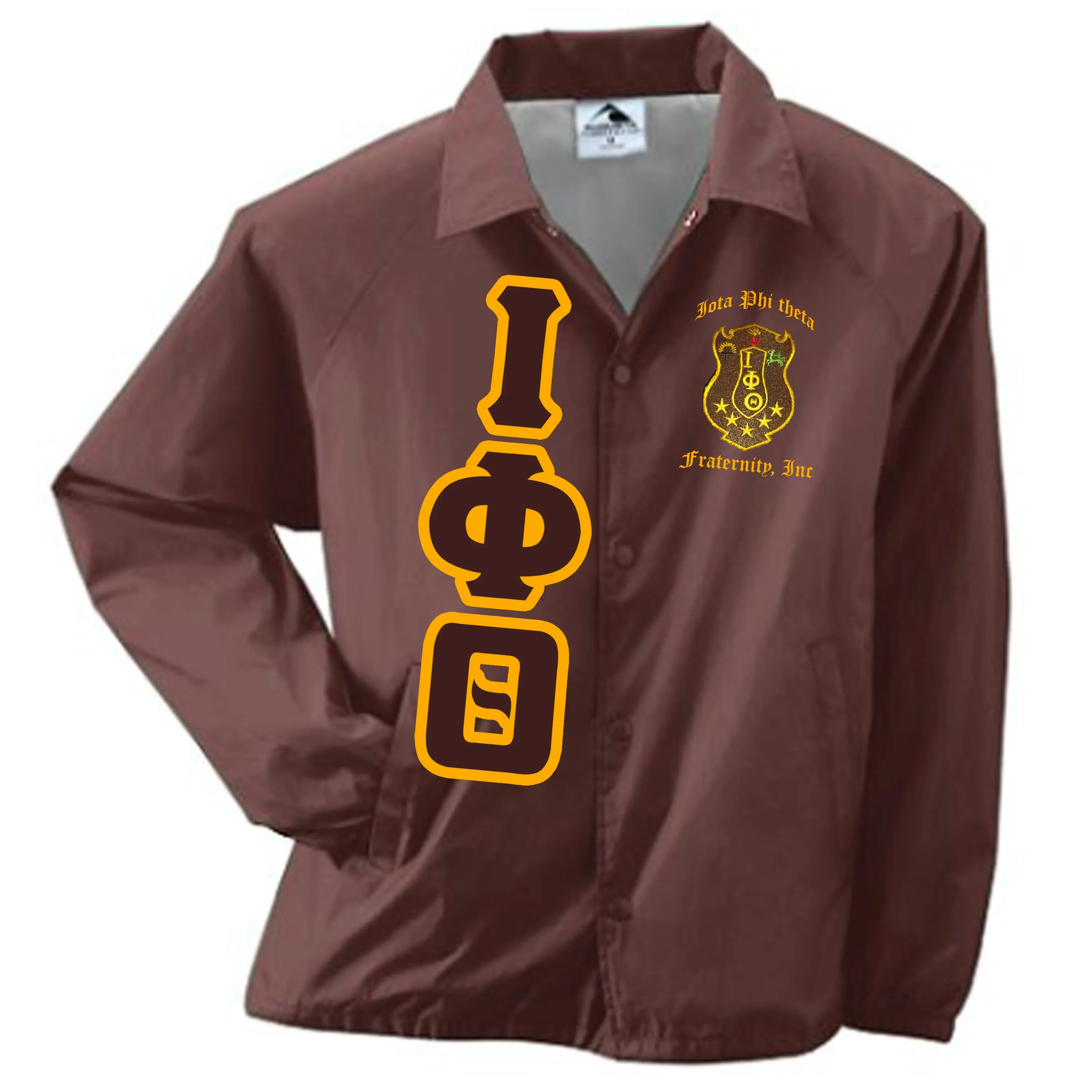 Iota Phi Theta Crossing Jacket Crest&Letters