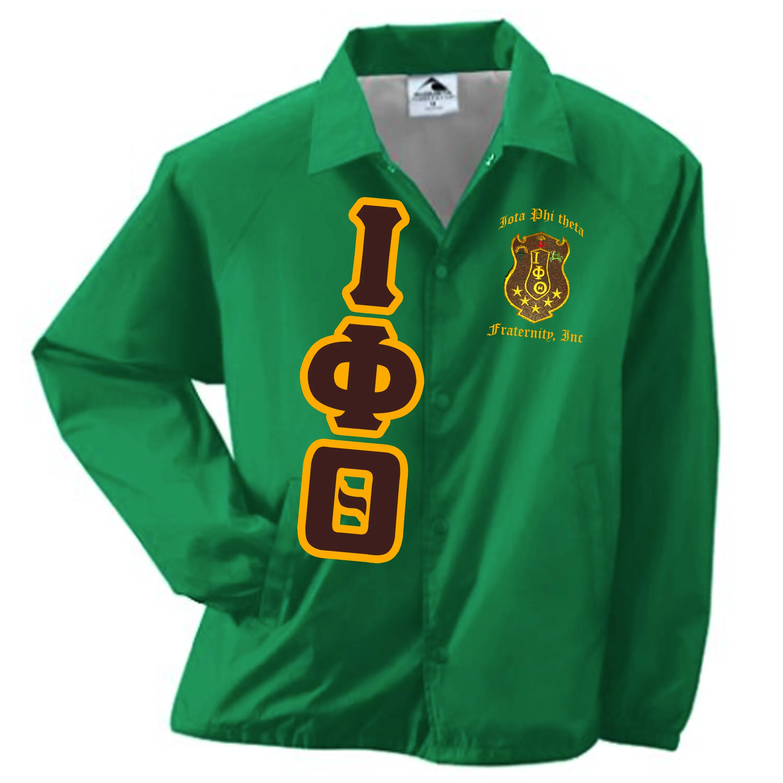 Iota Phi Theta Crossing Jacket Crest&Letters