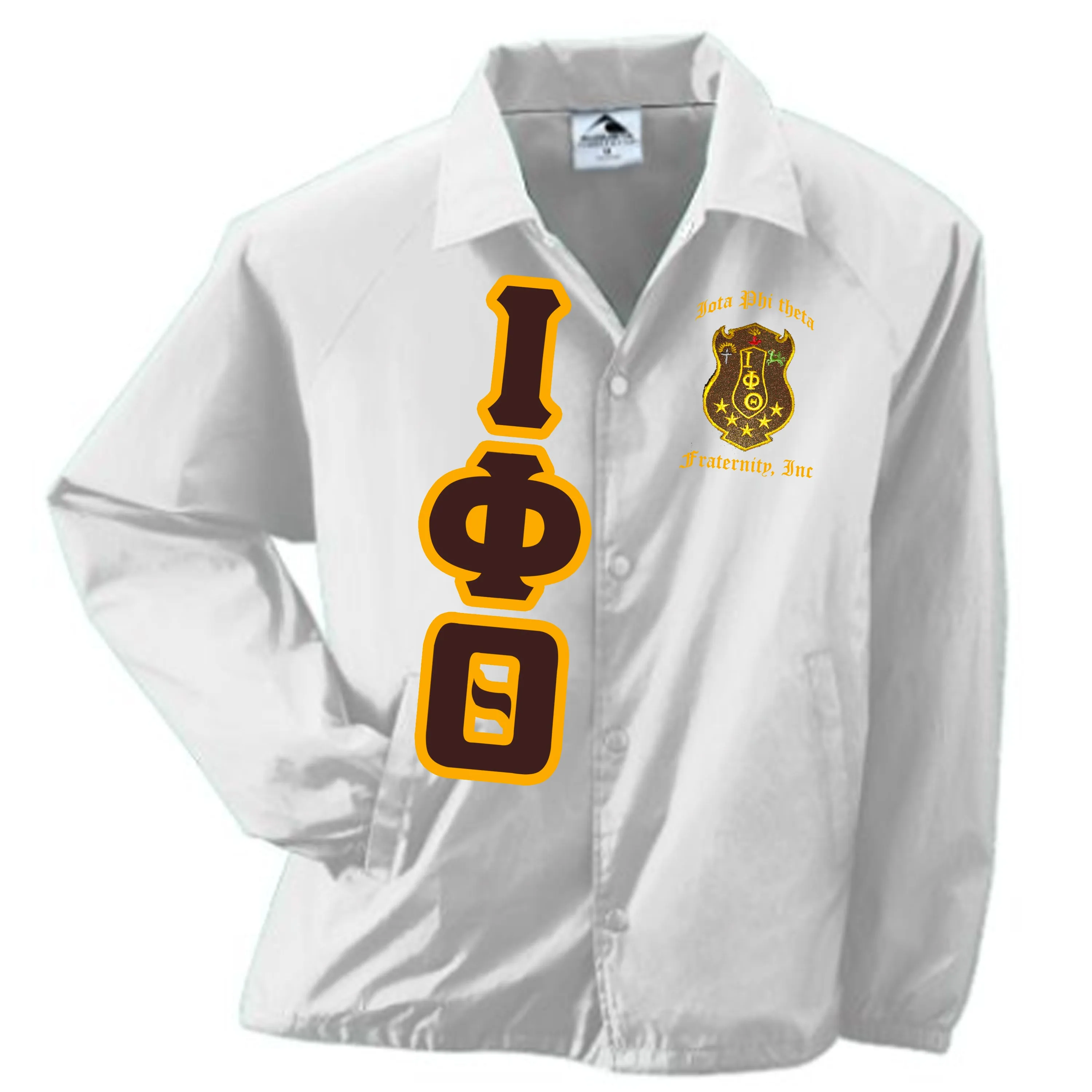 Iota Phi Theta Crossing Jacket Crest&Letters