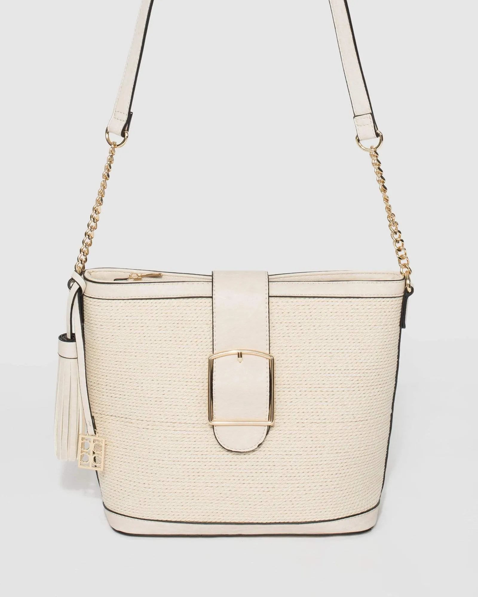 Ivory Camilla Tassel Crossbody Bag