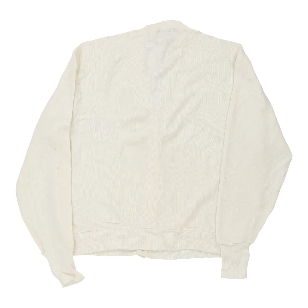 Izod Lacoste Cardigan - XL Cream Acrylic