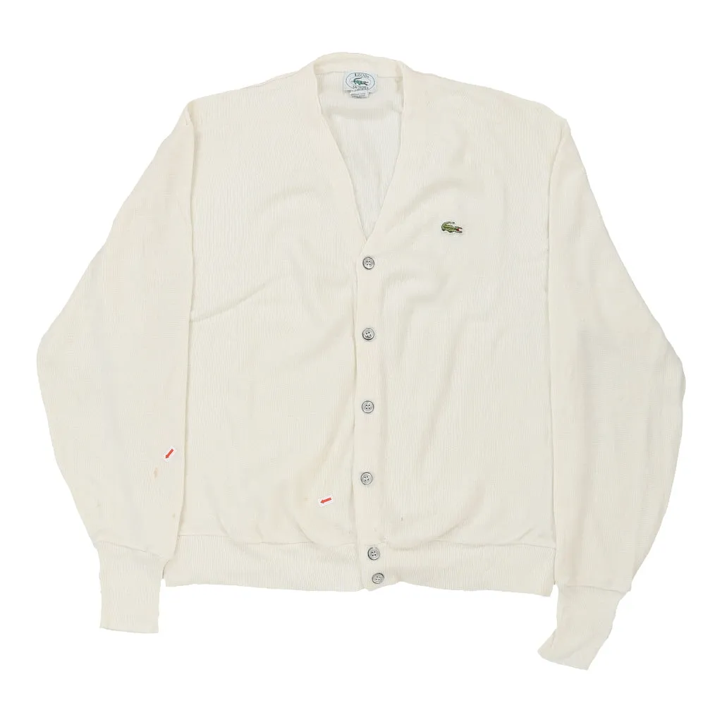 Izod Lacoste Cardigan - XL Cream Acrylic