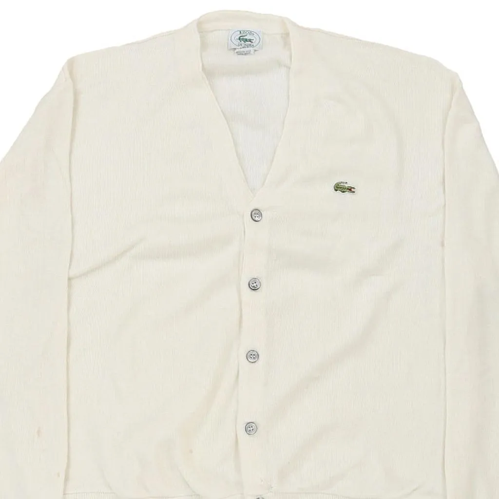 Izod Lacoste Cardigan - XL Cream Acrylic