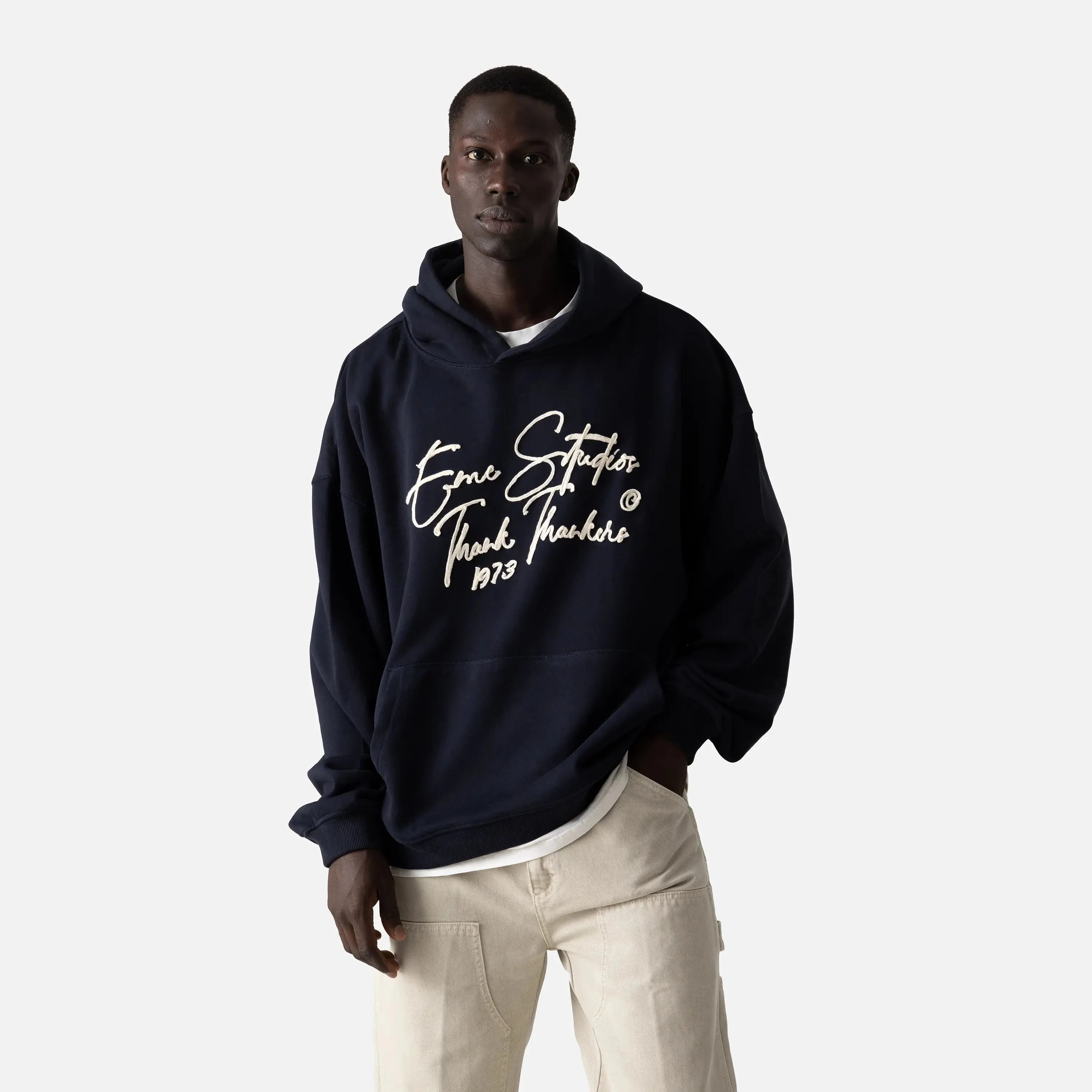 Knot Dark Navy Oversized Hoodie