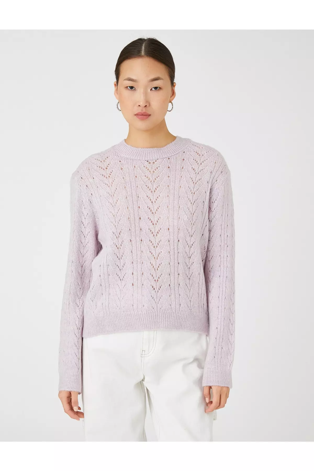 KOTON Long Sleeve Knitted Sweater