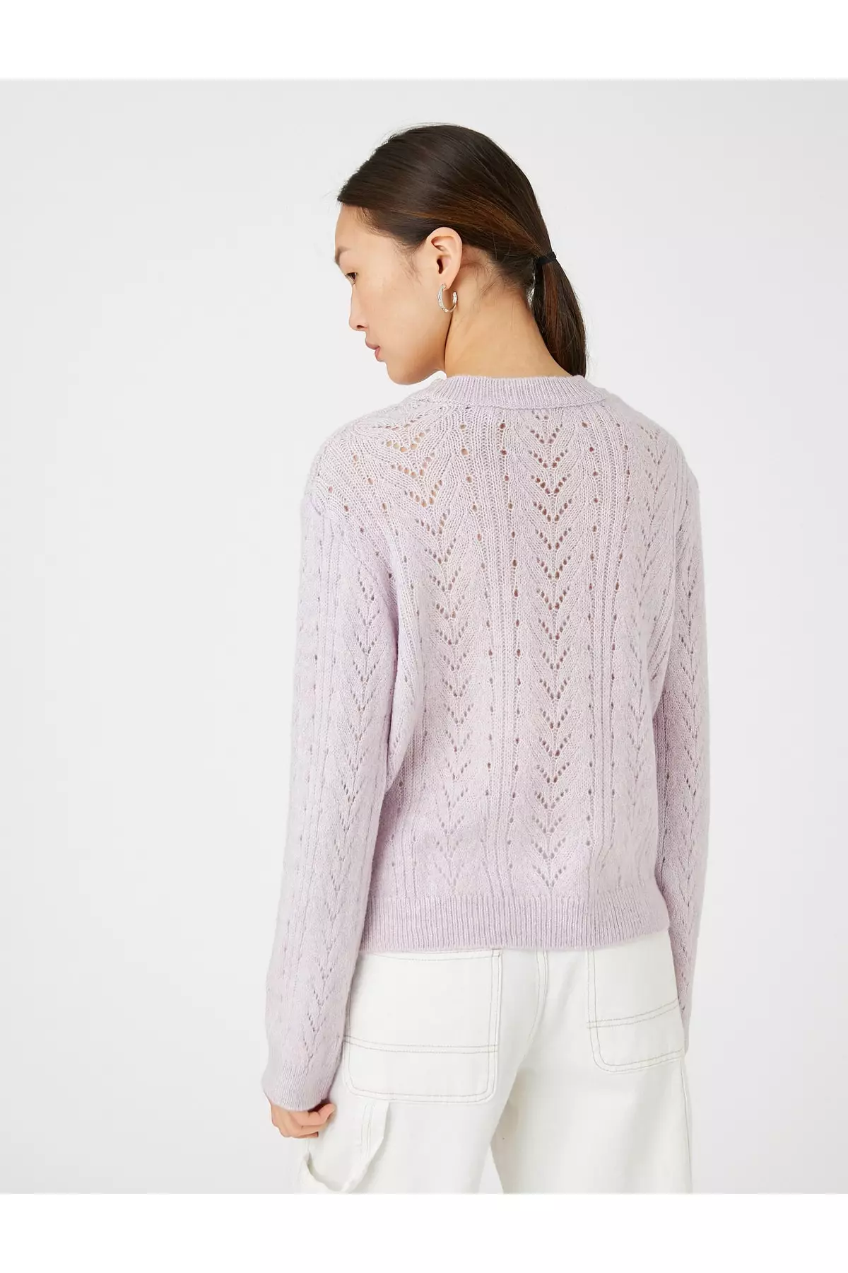 KOTON Long Sleeve Knitted Sweater