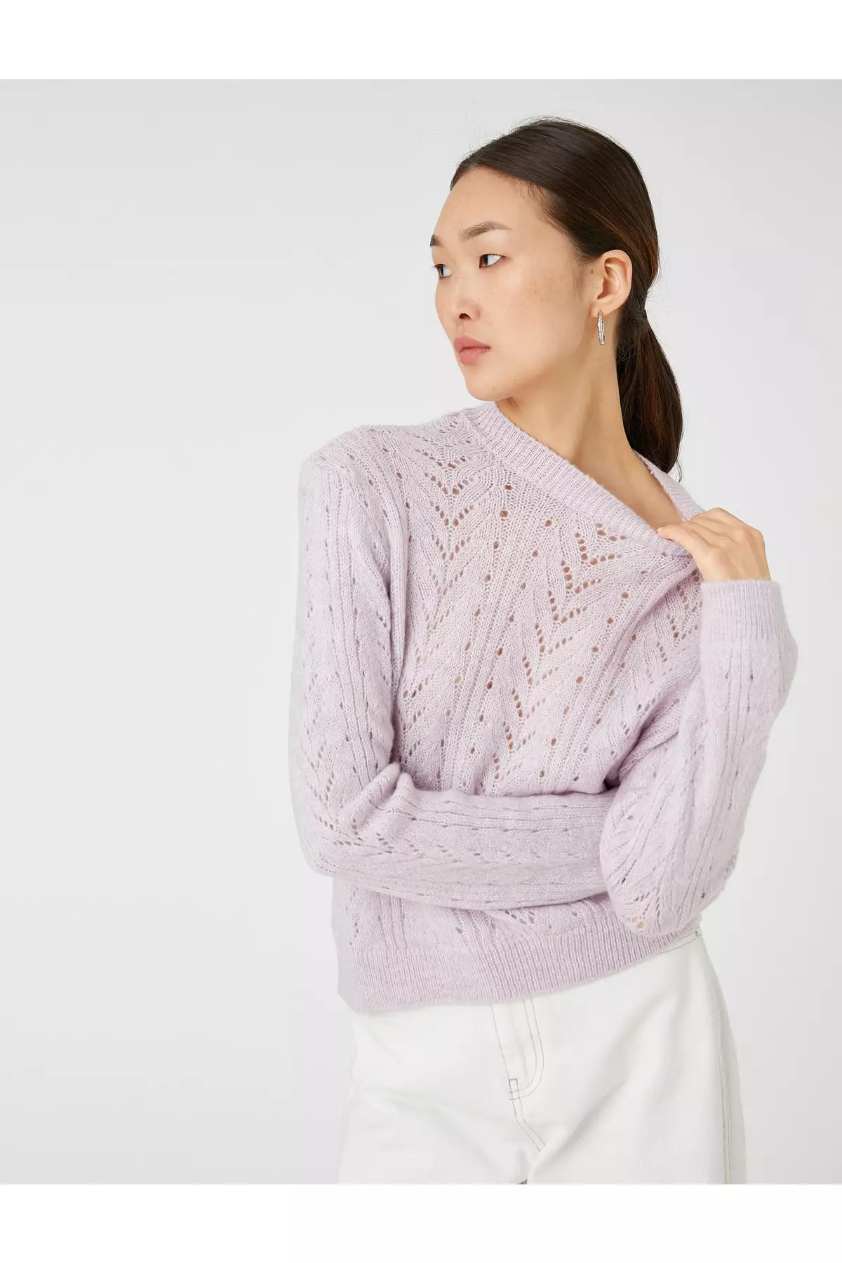 KOTON Long Sleeve Knitted Sweater