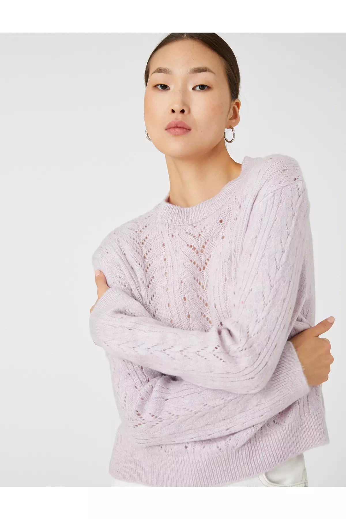 KOTON Long Sleeve Knitted Sweater