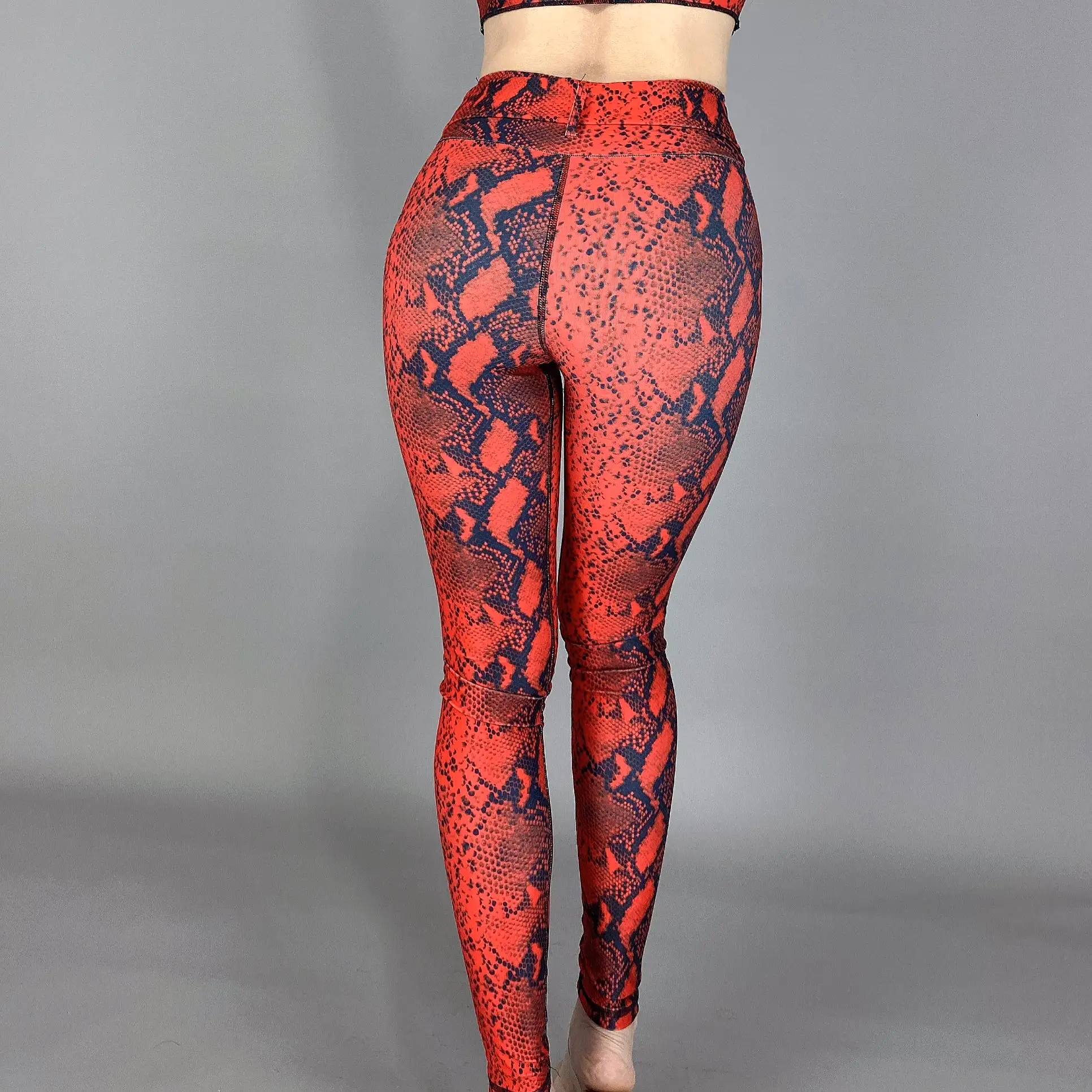 La Fitwear Legging Belt Red Snake