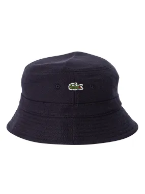 Lacoste Logo Bucket Hat - Blue Marine