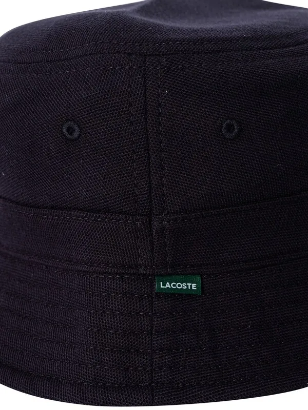 Lacoste Logo Bucket Hat - Blue Marine