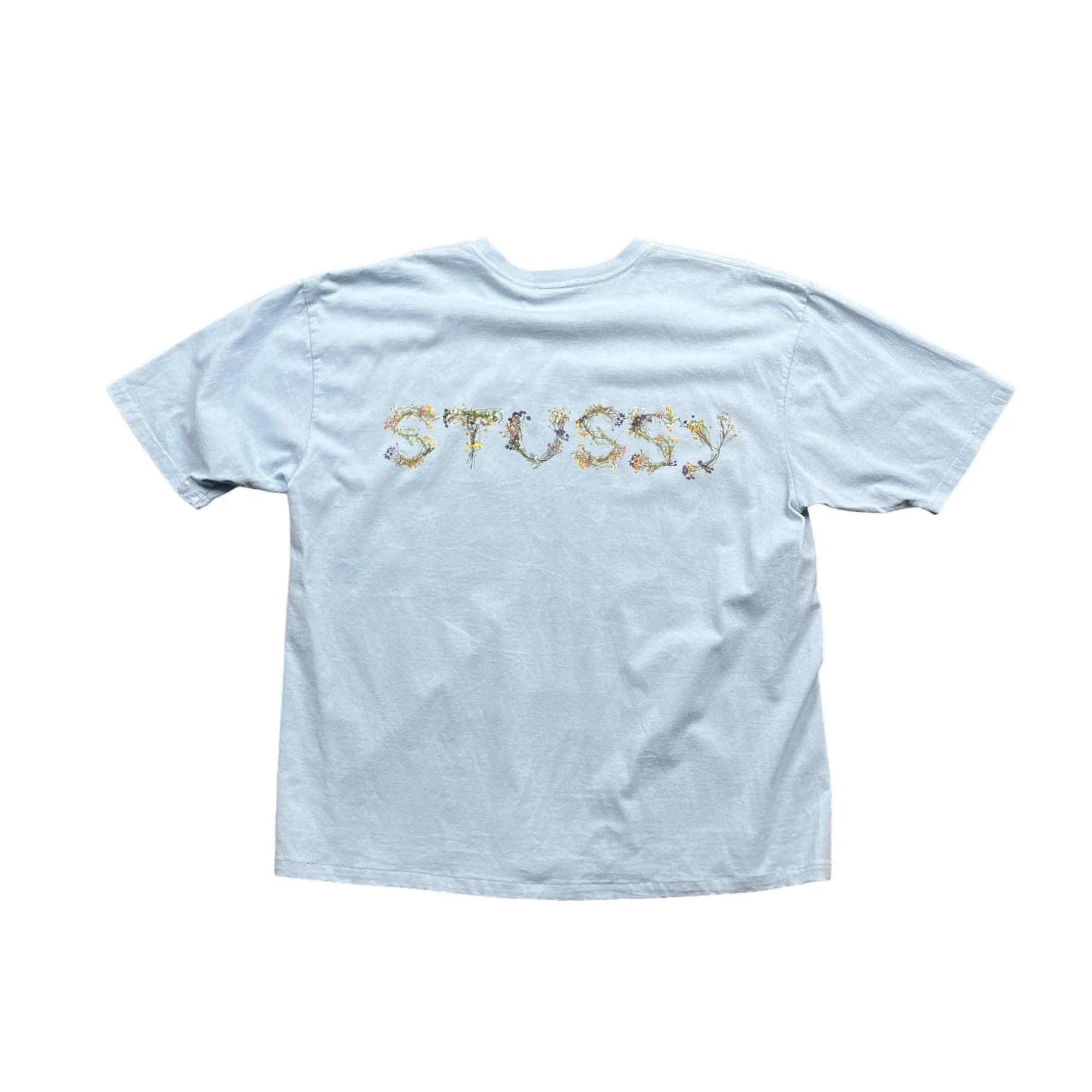 Light Blue Stussy Tee - Extra Large