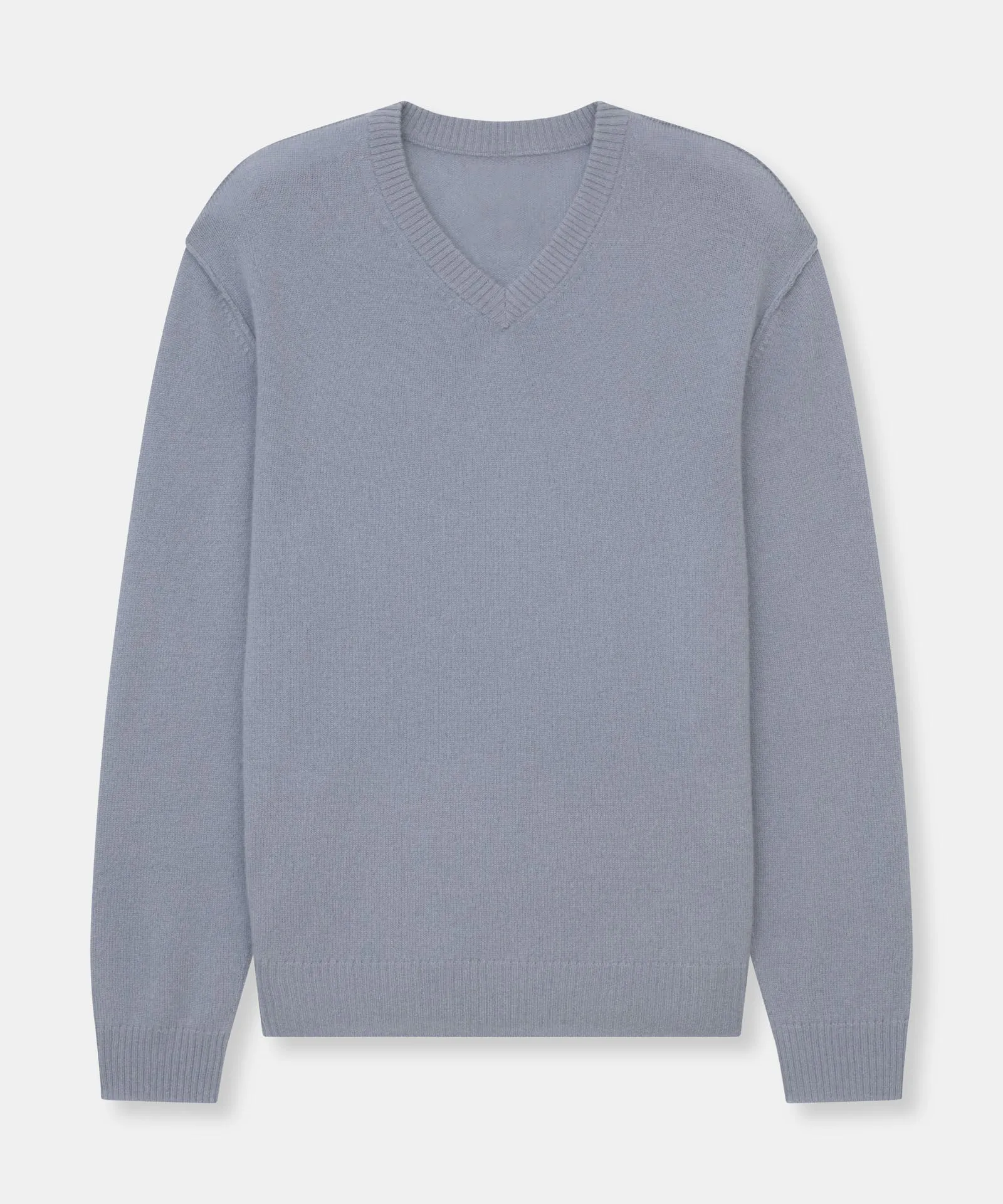 Lightweight Reversible Cashmere V-Neck Sweater