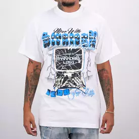 LOG OUT PREM TEE WHITE