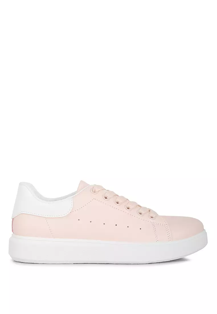 London Rag Pink Contrasting Back Panel Sneakers