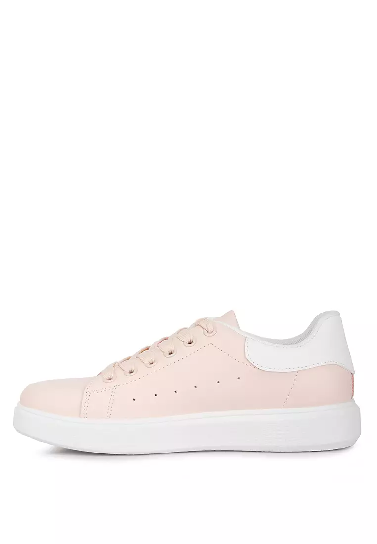 London Rag Pink Contrasting Back Panel Sneakers