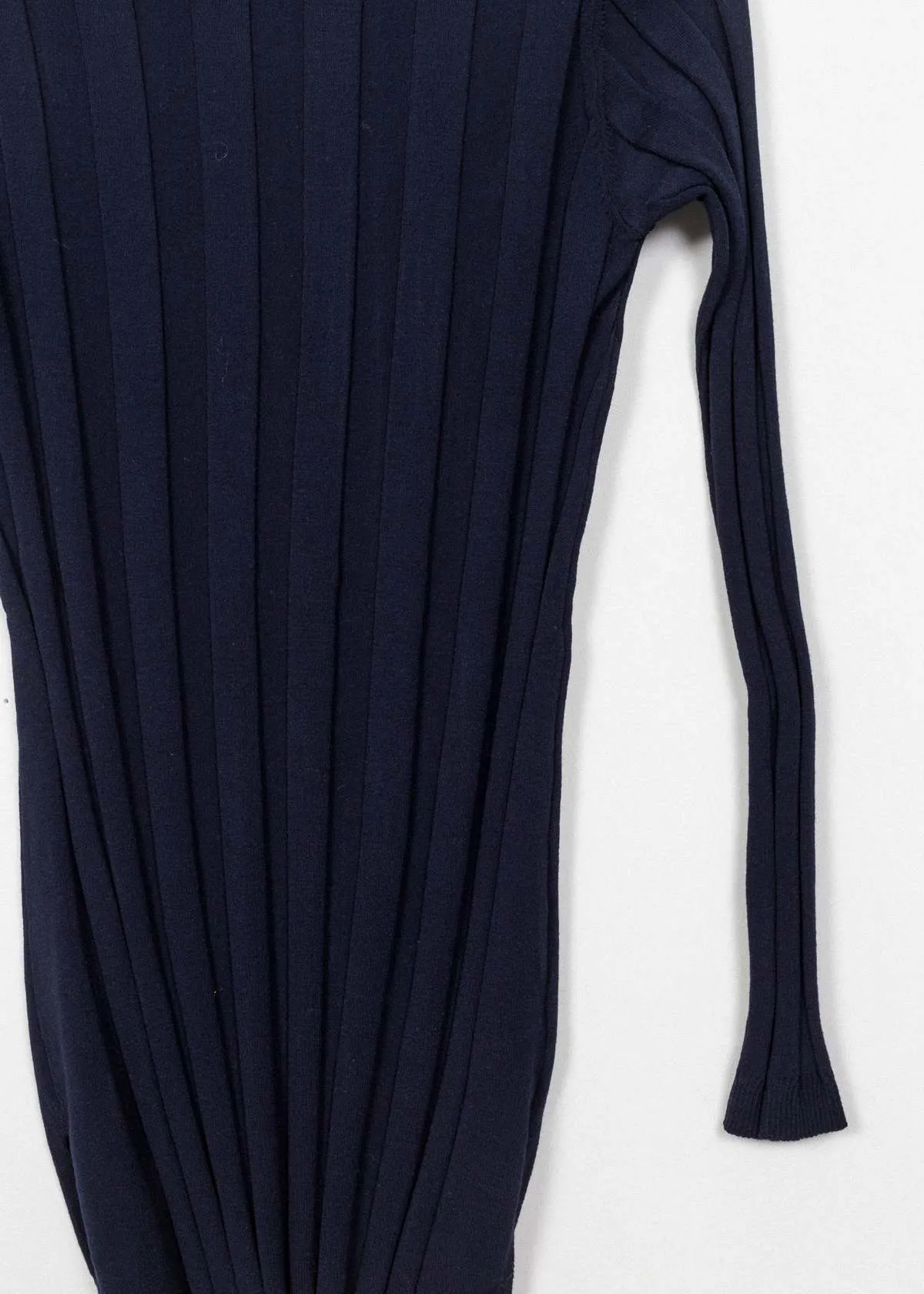 Long Max Rib Sweater - Navy