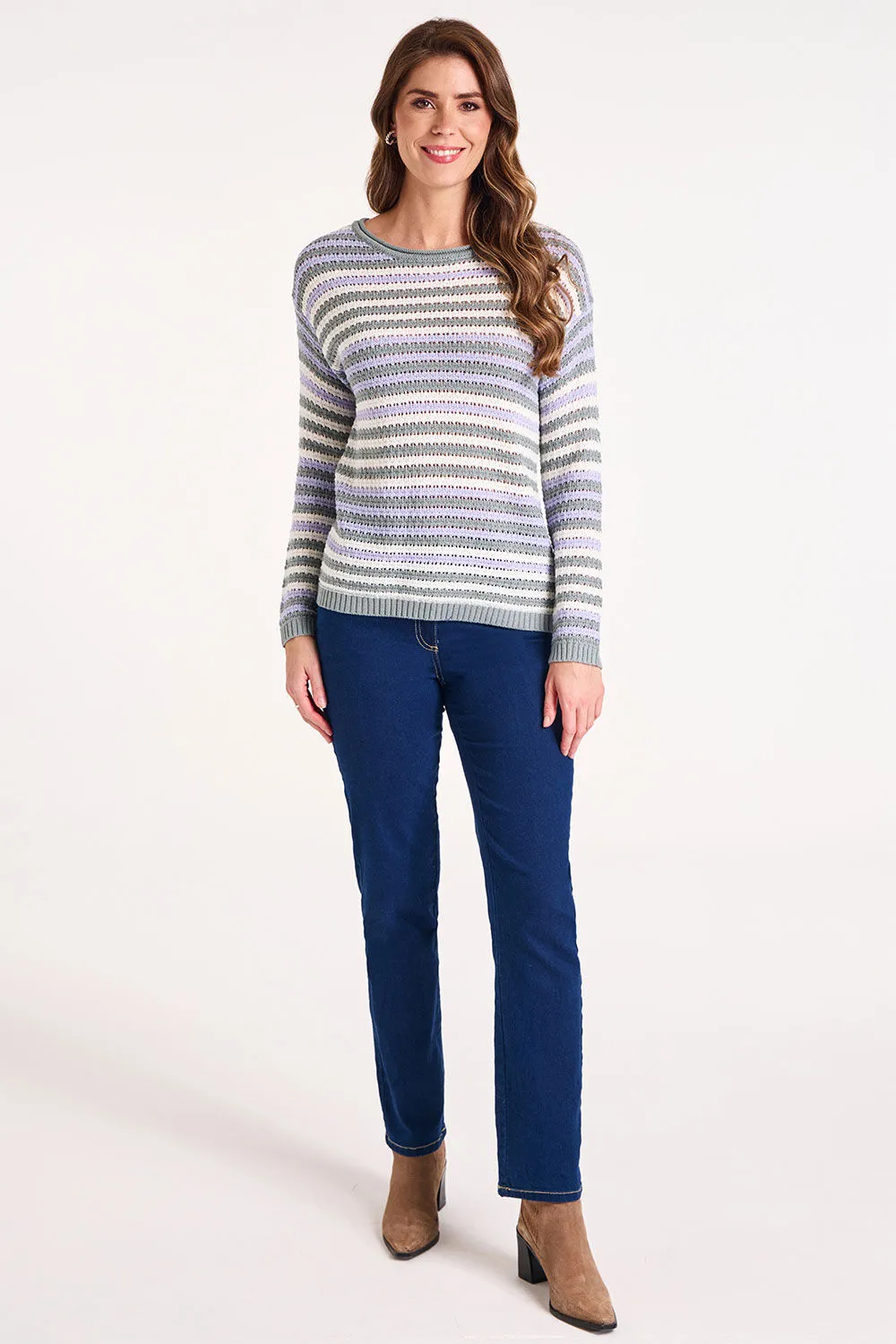 Long Sleeve Knit Stripe Jumper