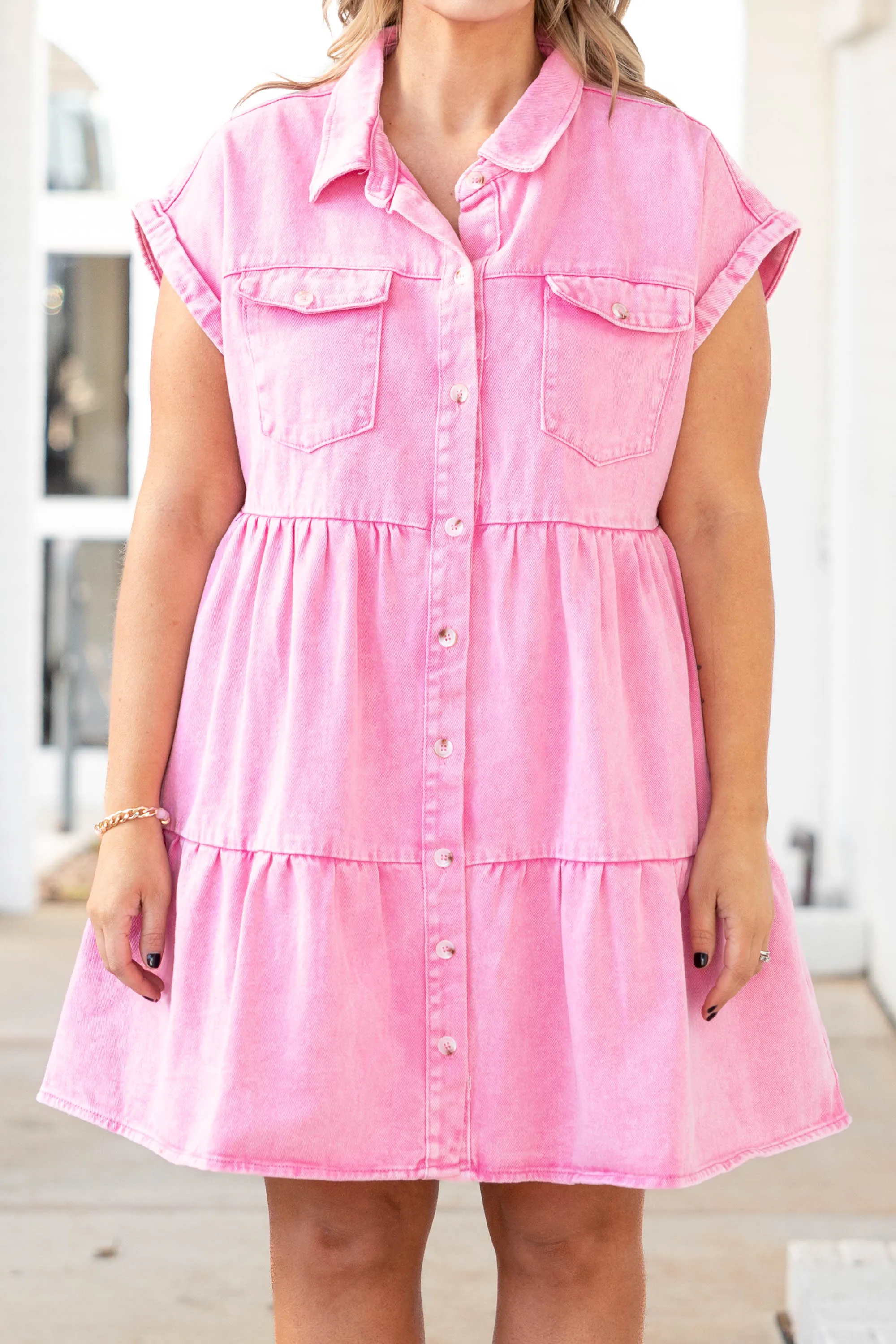 Lost In A Daze Dress, Pink