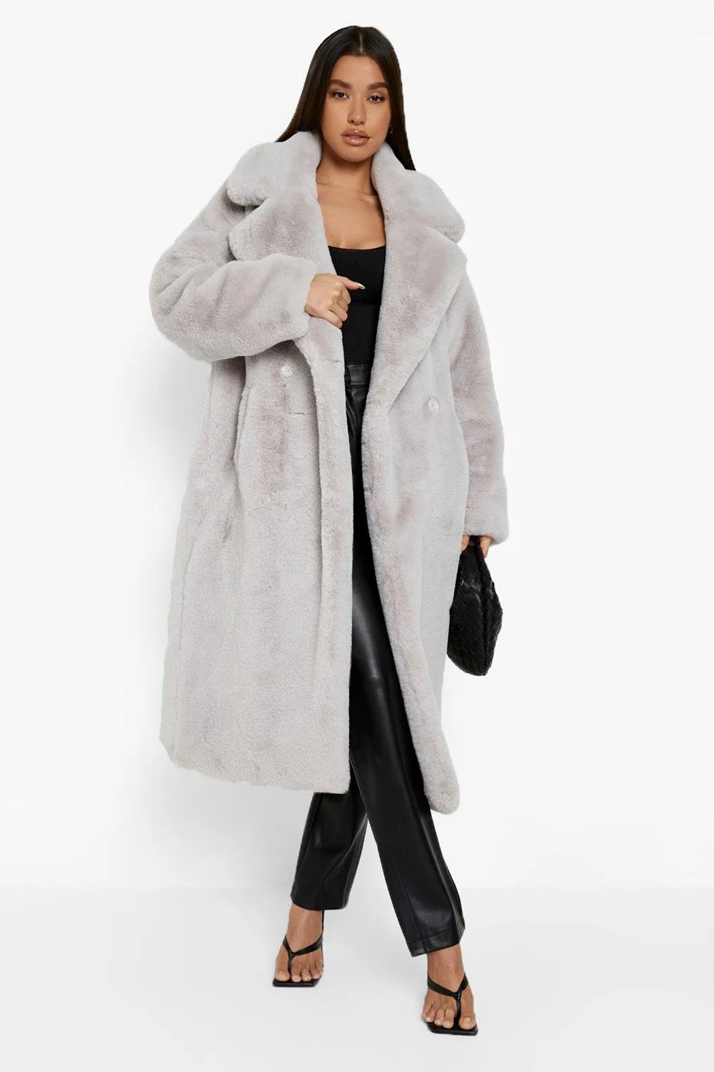 Luxe Faux Fur Longline Coat