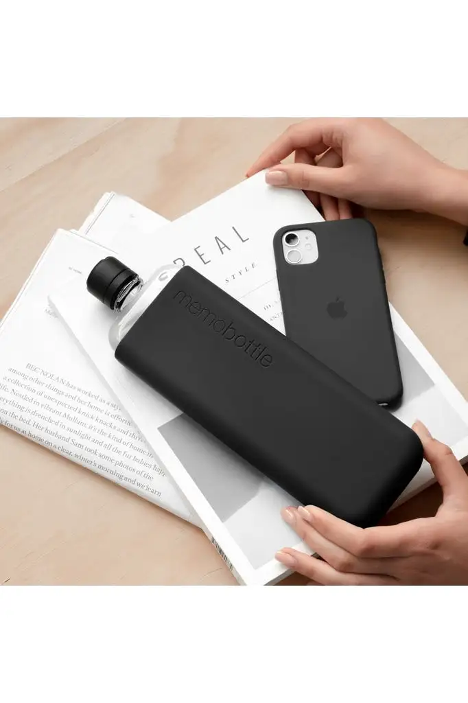 Memobottle - Slim Silicone Sleeve - Black