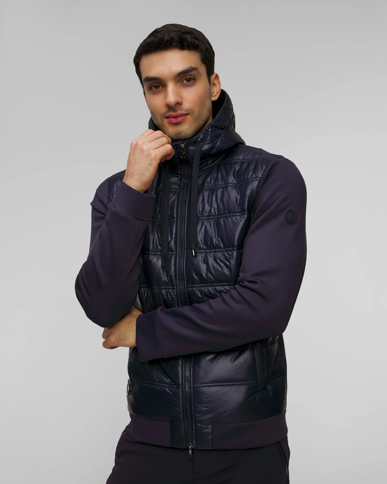 Men's navy blue quilted jacket BOGNER Jason 81239271-464