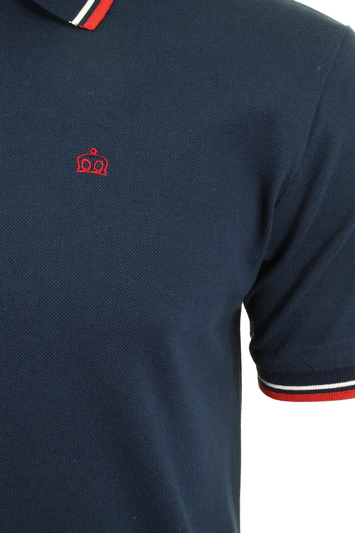 Mens Merc London 'Card' Pique Polo Shirt Mod Retro