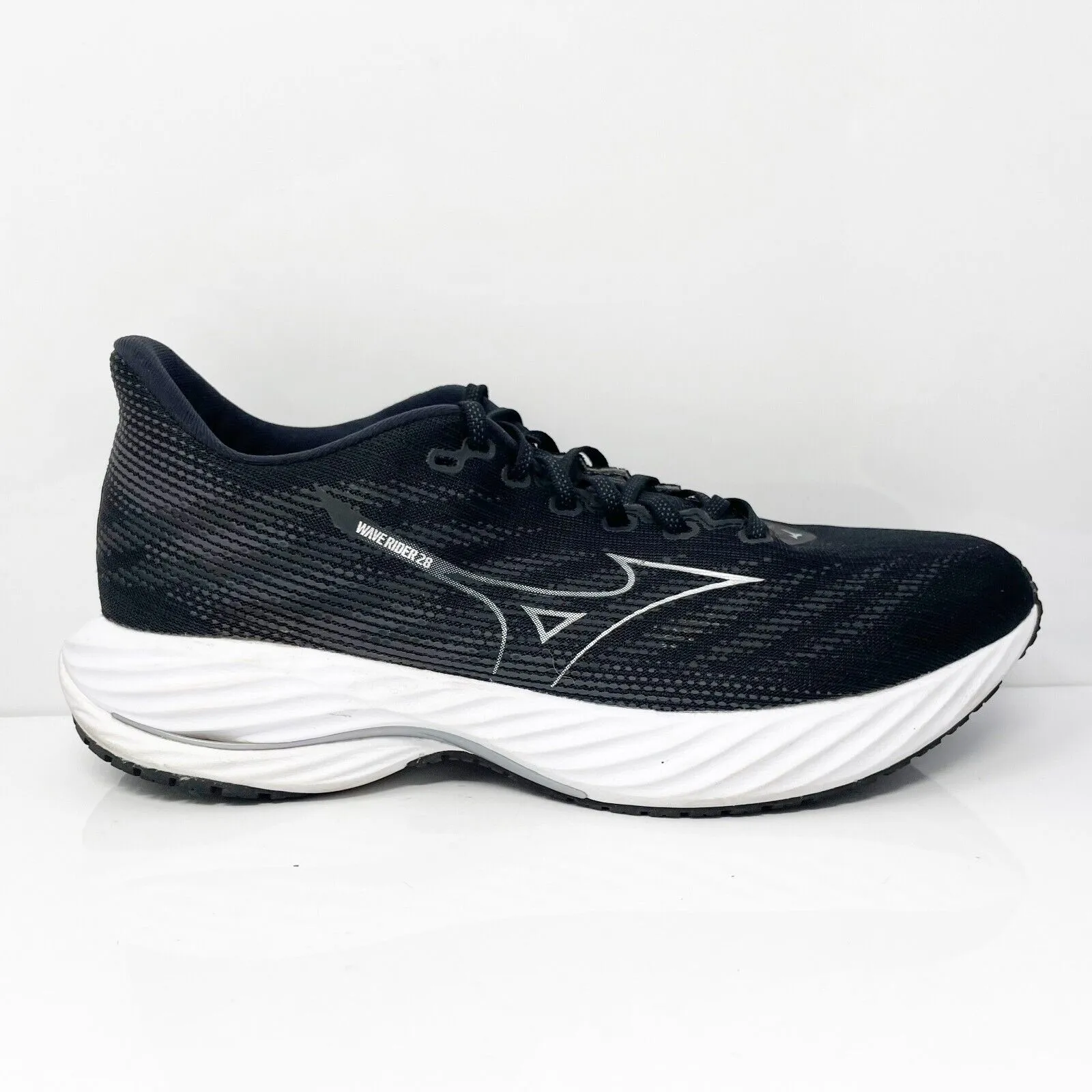 Mizuno Mens Wave Rider 28 411456 9073 Black Running Shoes Sneakers Size 11