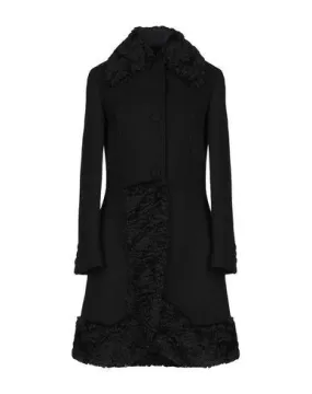 Moschino Women Coat Black 10 UK