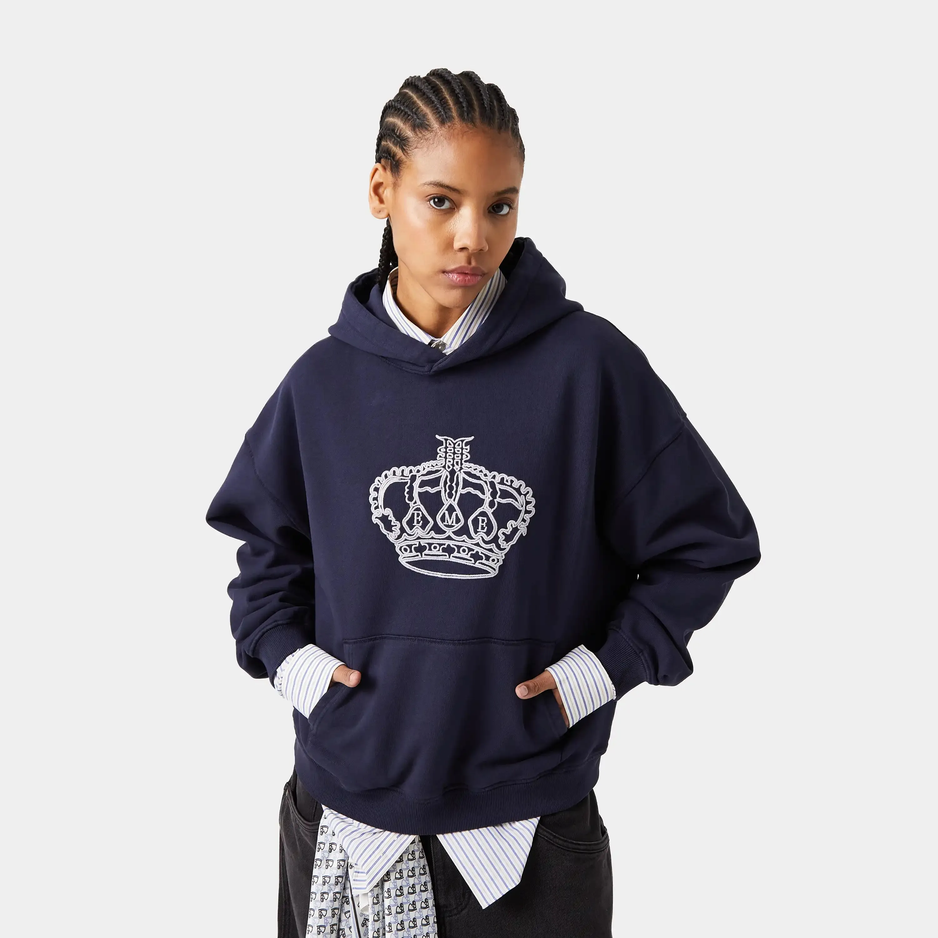 Mufasa Navy Oversized Hoodie