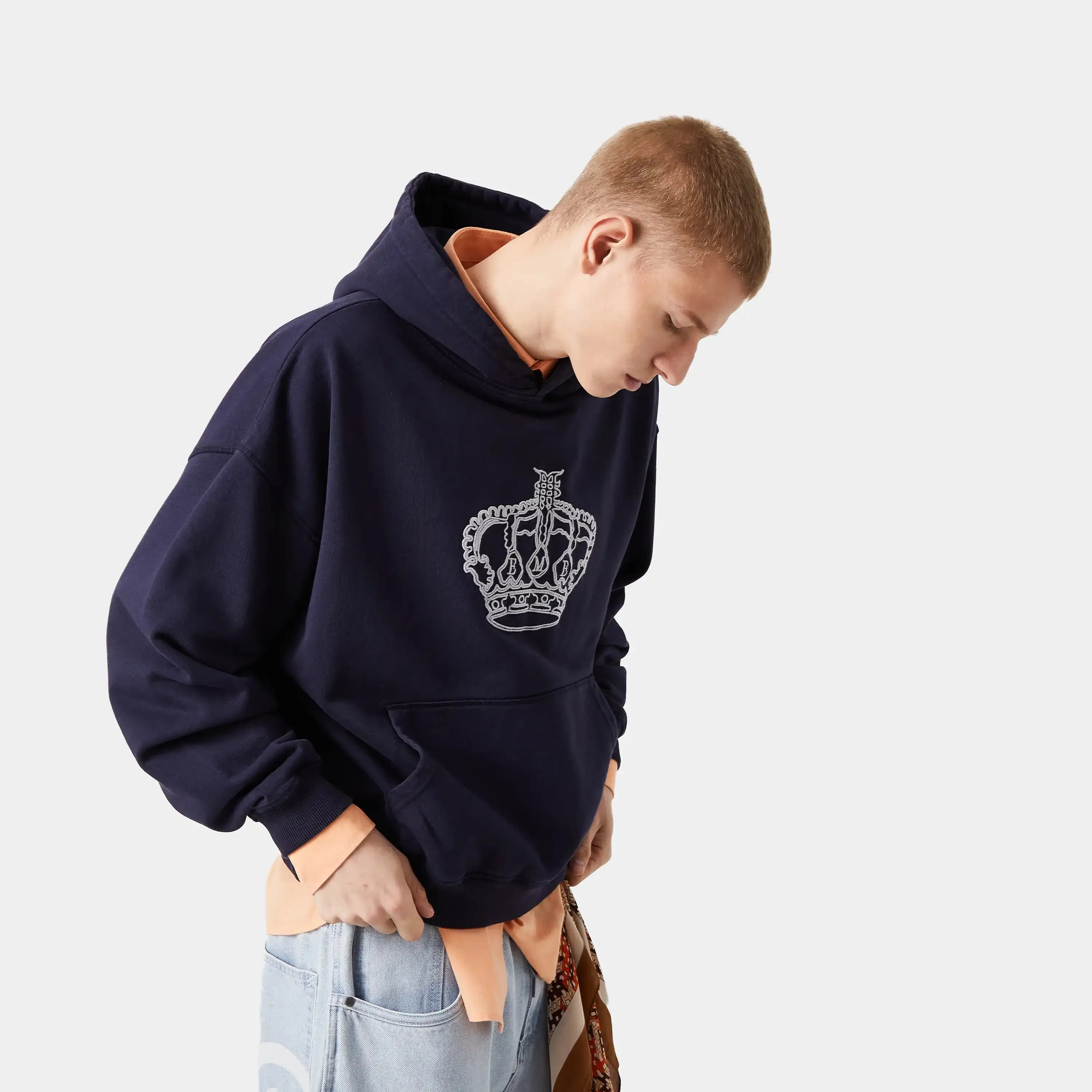 Mufasa Navy Oversized Hoodie