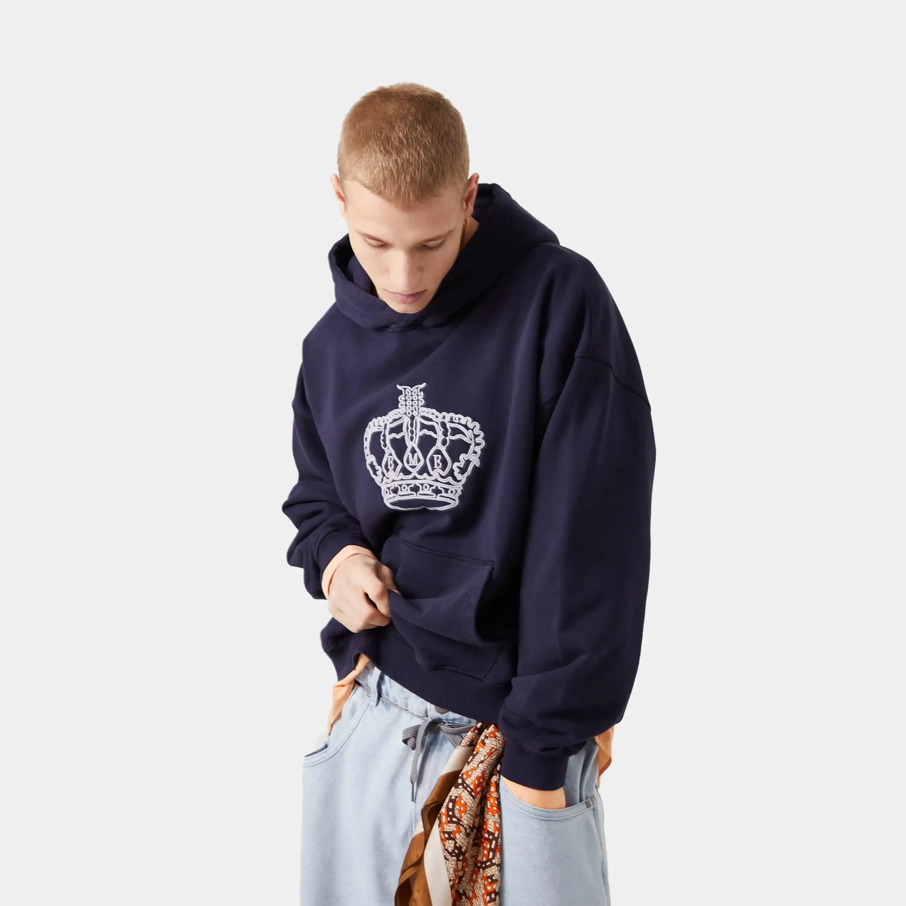 Mufasa Navy Oversized Hoodie