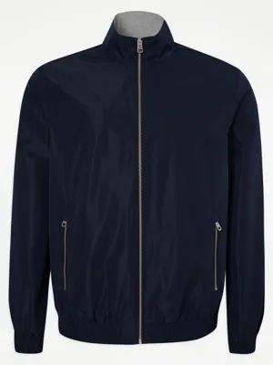 Navy Harrington Lightweight Jacket | Men | George at ASDA