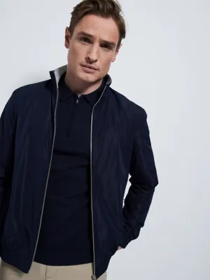 Navy Harrington Lightweight Jacket | Men | George at ASDA