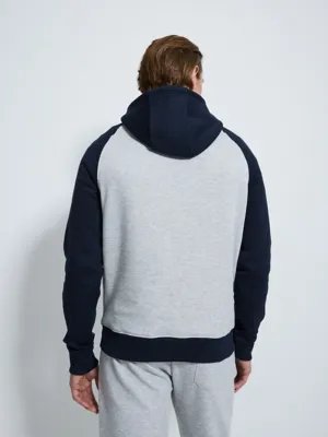 Navy Raglan Hoodie | Men | George at ASDA