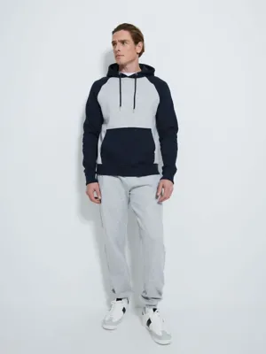 Navy Raglan Hoodie | Men | George at ASDA