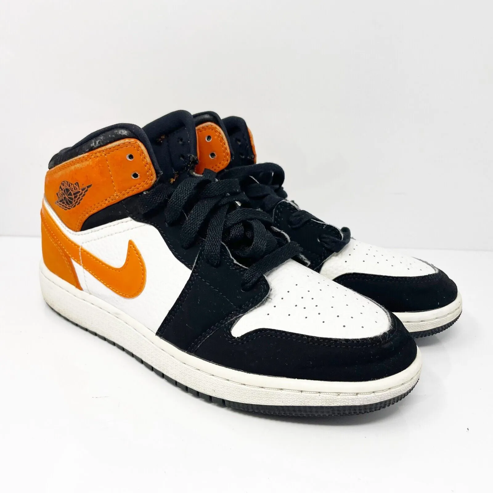 Nike Boys Air Jordan 1 Mid 554725-058 Multicolor Basketball Shoes Sneakers 5.5Y