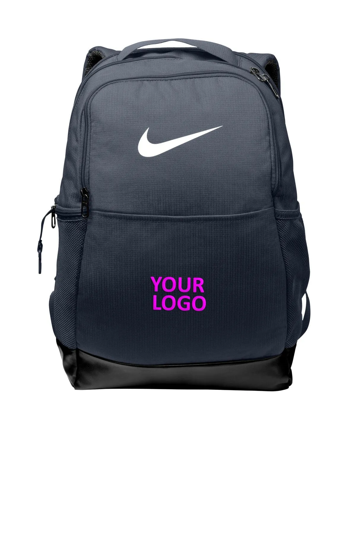 Nike Brasilia Medium Branded Backpacks, Midnight Navy