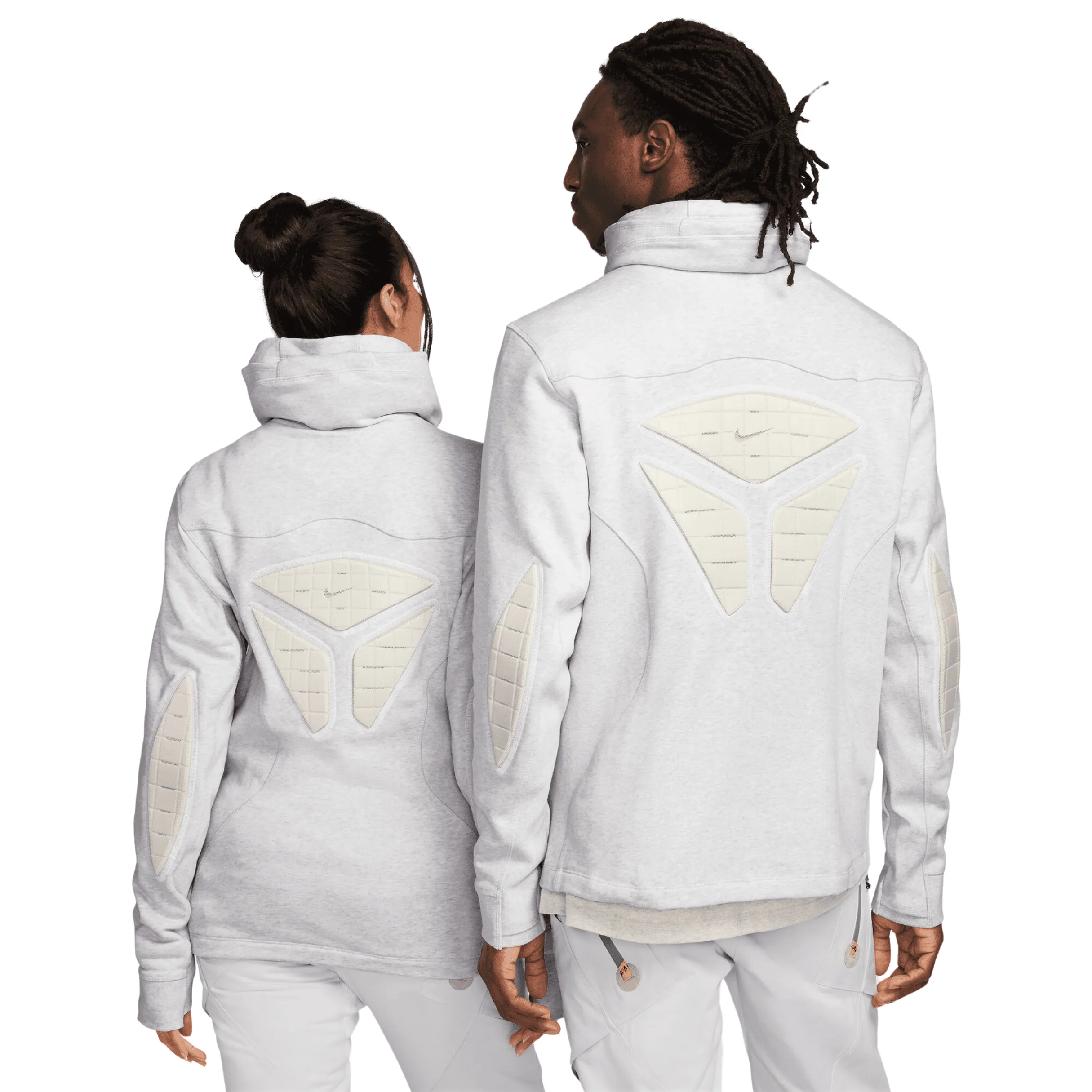 Nike ISPA Hoodie - Birch Heather/Pale Grey/Opti Yellow