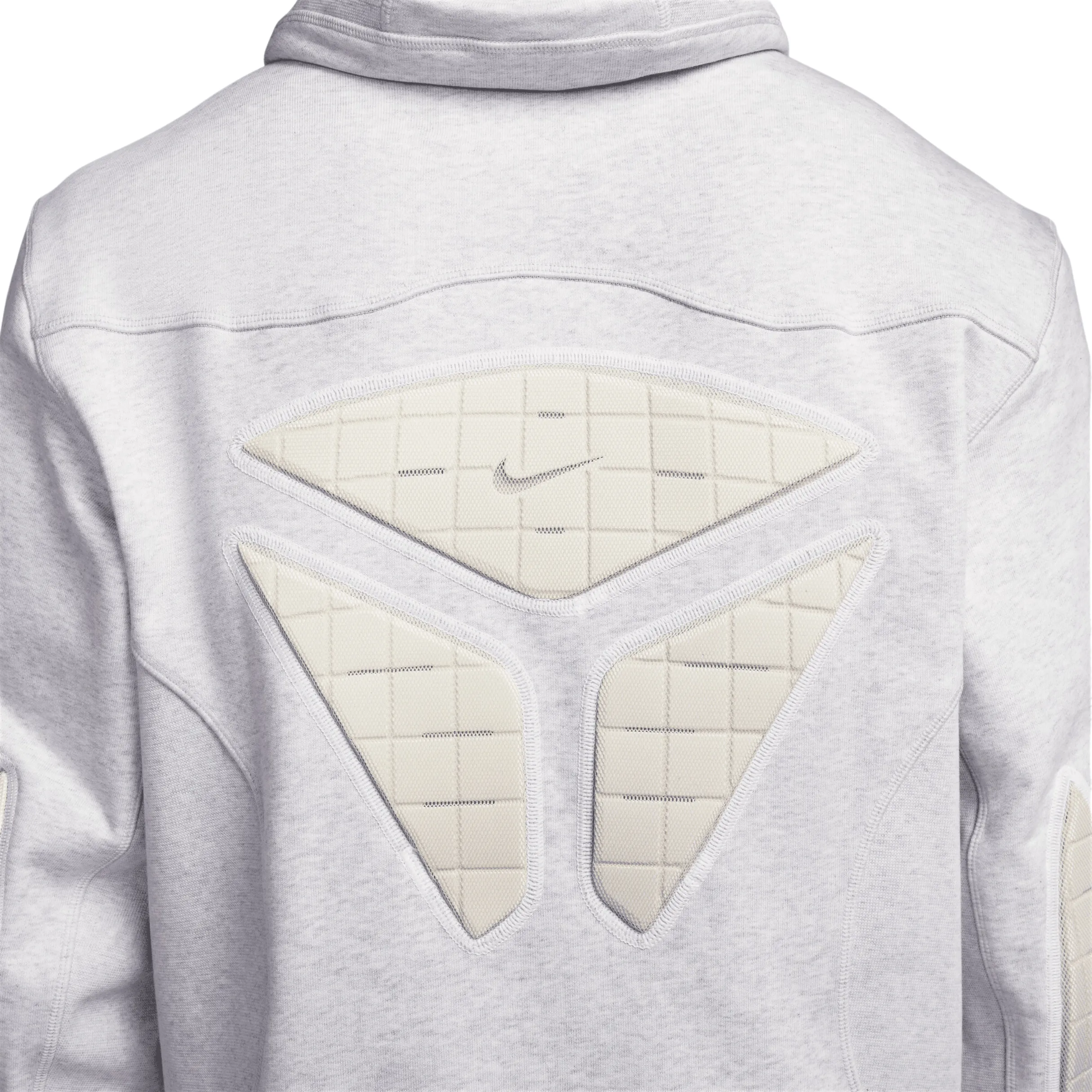 Nike ISPA Hoodie - Birch Heather/Pale Grey/Opti Yellow