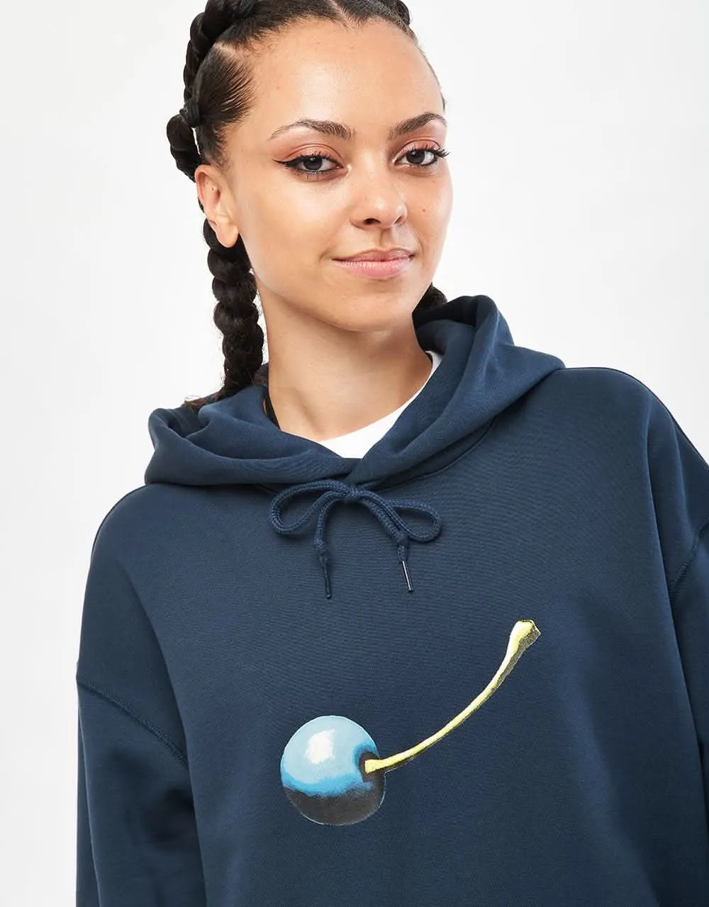 Nike SB Cherry Pullover Hoodie - Armory Navy/White