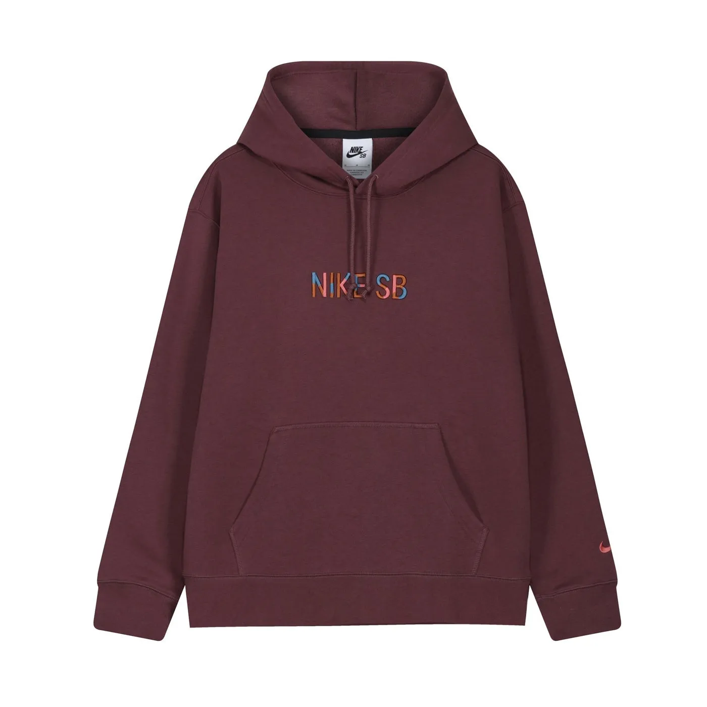 Nike SB Mosaic Logo Hoodie Dark Wine/Navy/Pink Salt