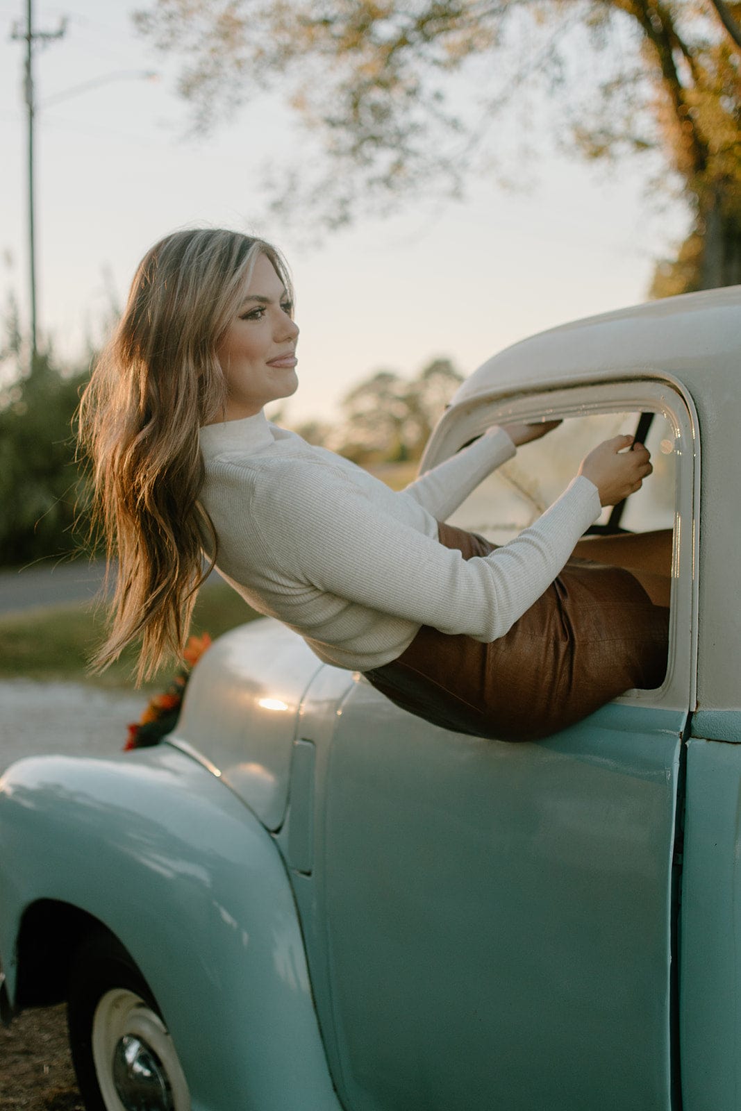 Oatmeal Ribbed Long Sleeve Top