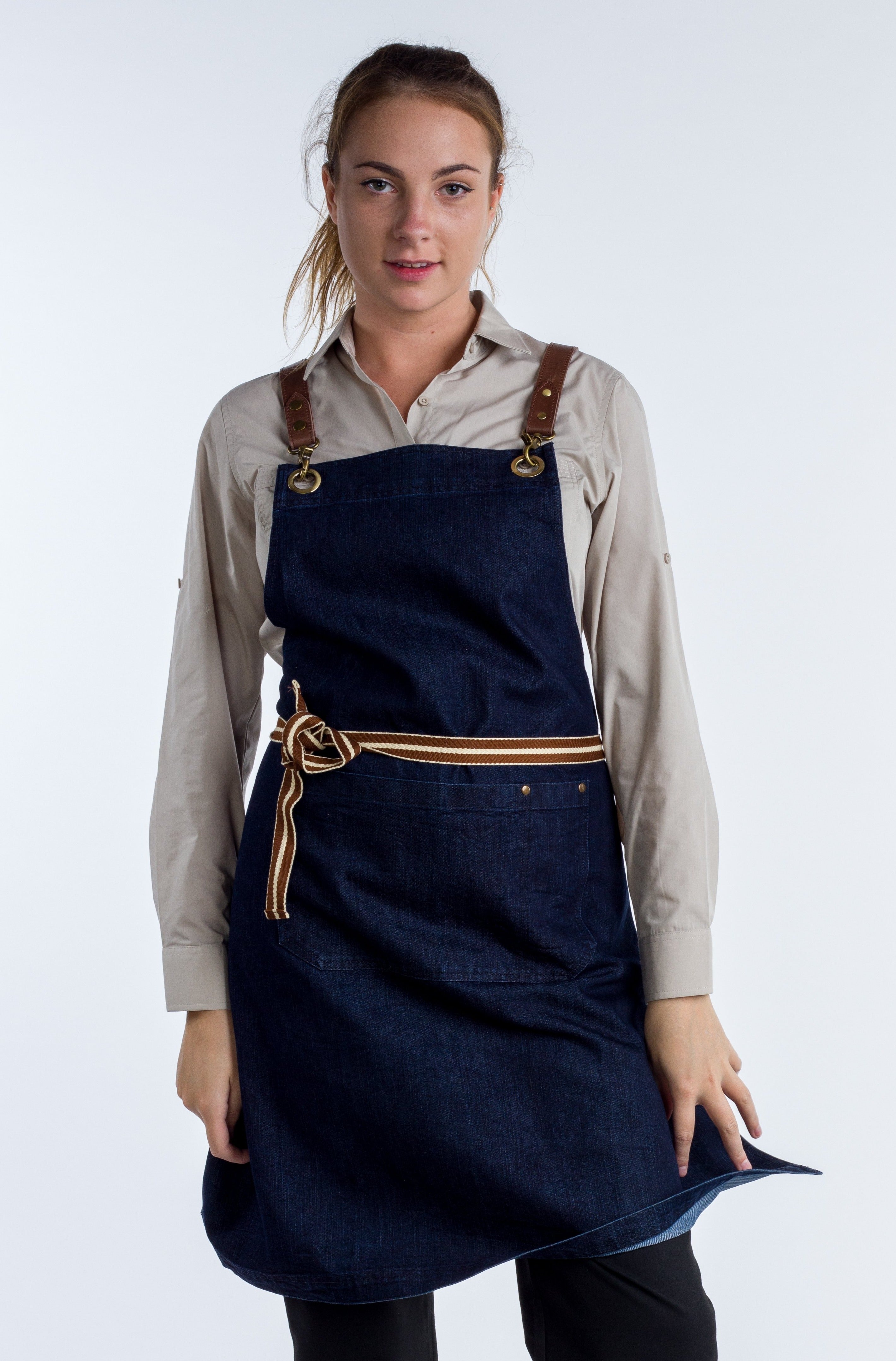 Original Denim apron dark indigo Italy